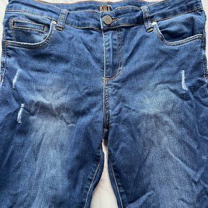 Kut From The Kloth Women's Jeans Sz 10 Toothpick Skinny Lightly Distressed